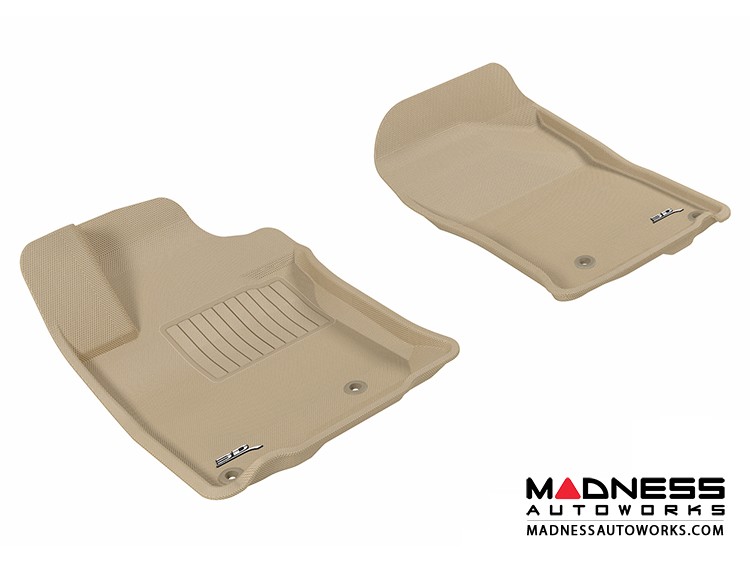Lexus GX460 Floor Mats (Set of 2) Front Tan by 3D MAXpider